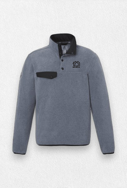 Custom imprinted Men's Roots Pullover for Bangor, ME with a local business logo
